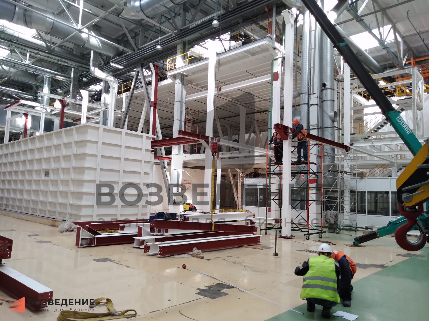 Линия окраски «BI-TONE» на АВТОВАЗе — монтаж металлоконструкций 360 тонн под оборудование в стеснённых условиях режимного объекта